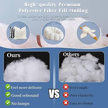 Amazon.com: ZXIIXZ 400g/14.1oz Polyester Pillow Stuffing